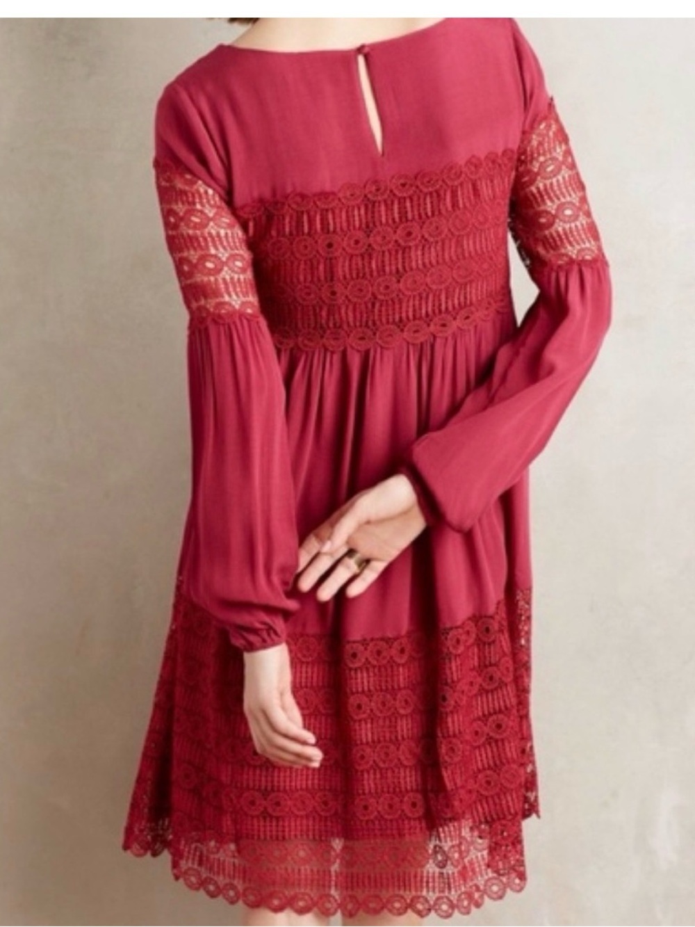 Anthropologie Floreat Aveline Lace Dress 4 - Picture 2 of 5
